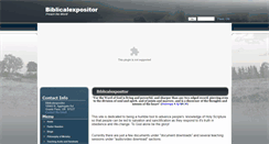 Desktop Screenshot of biblicalexpositor.org